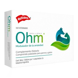 Holliday OHM Modulador de Ansiedad Para Mascotas 21 Tabletas