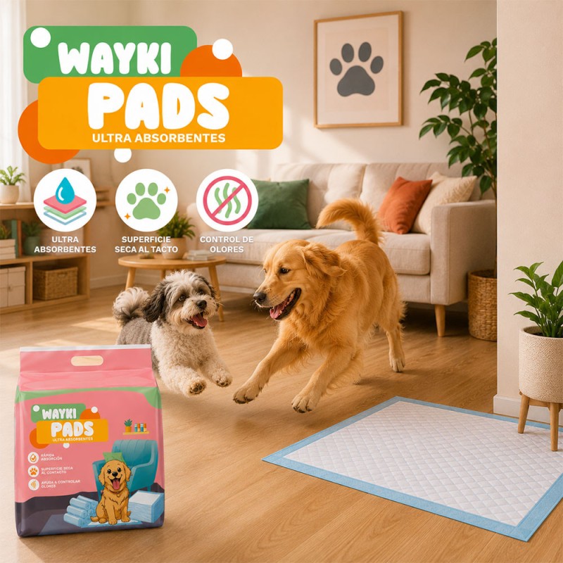 Pañales de Piso para Perros Wayki Pads – M