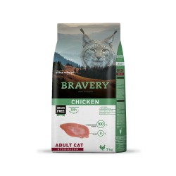 Alimento para Gatos Adultos Esterilizado Bravery Pollo 7 Kg Bravery - 1