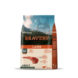 Alimento para Perros Raza Grande Adulto Bravery Cordero 12Kg Bravery - 1