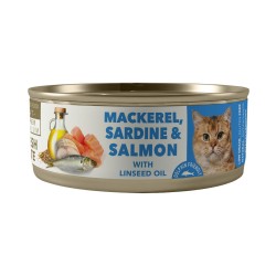 Amity Caballa Sardina y Salmón para Gatos Adultos Lata 80gr Amity - 1