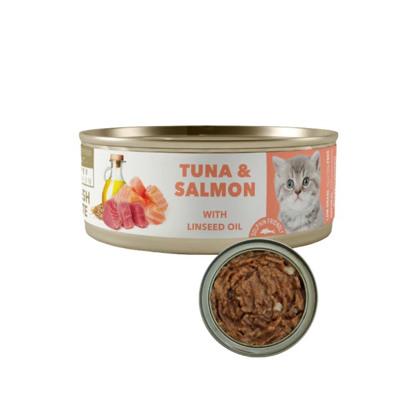 Amity Atún y Salmón para Gatitos Lata 80gr Amity - 2