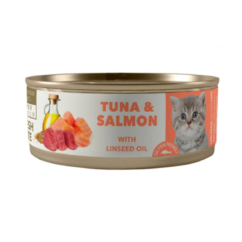 Amity Atún y Salmón para Gatitos Lata 80gr Amity - 1