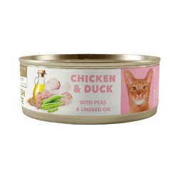 Amity Pollo y Pato para Gatos Adultos Lata 80gr Amity - 1