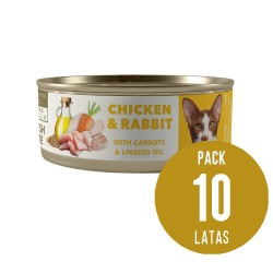 Amity Pollo y Conejo para Gatos Adultos Lata 80gr x10 und Amity - 1