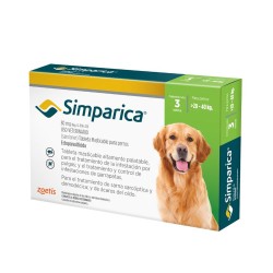 Simparica 80mg para perros 20 a 40Kg x 3 Tab Simparica - 1