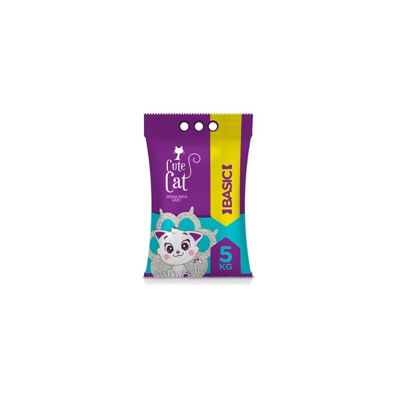 Cute Cat Basic  Arena Para Gato 5 kg Cute Cat - 1