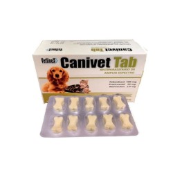 Antiparasitario Canivet 30 Tabletas Vetlinex - 1