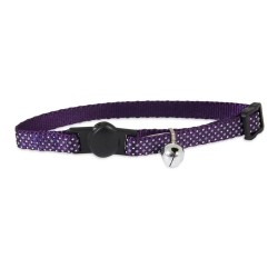Petmate Collar Ajustable Morado con Puntos Brillantes PETMATE - 1