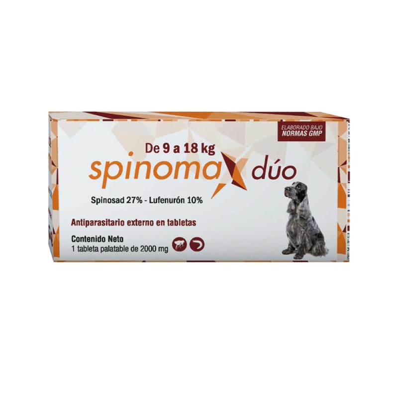Antiparasitario Externo Spinomax Duo 9 a 18kg SPINOMAX DUO - 1
