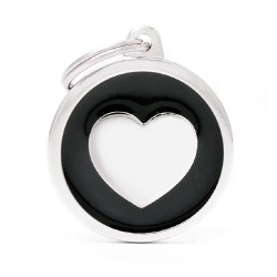 My Family Black Big Circle Heart My Family - 2