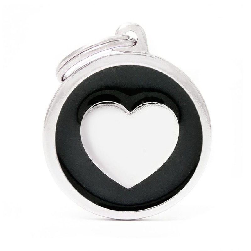 My Family Black Big Circle Heart My Family - 2