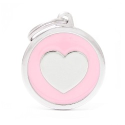 My Family Pink Big Circle Heart My Family - 1