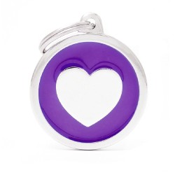 My Family Purple Big Circle Heart My Family - 2