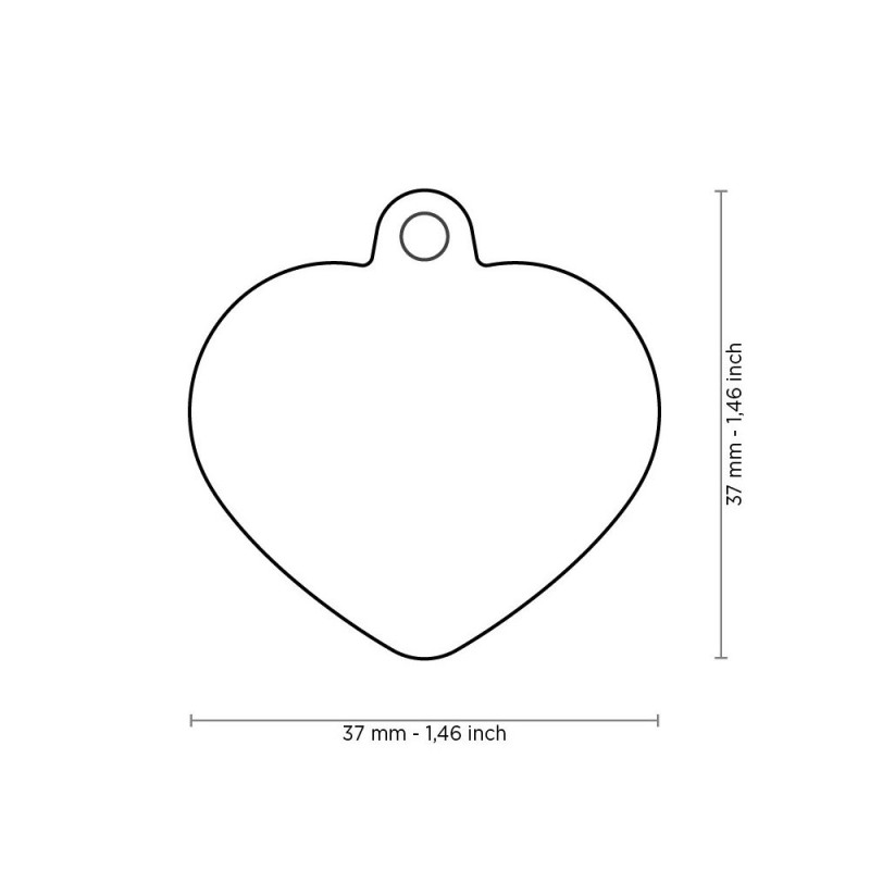 My Family Aluminium Pink Heart With Pink Rubber My Family - 1