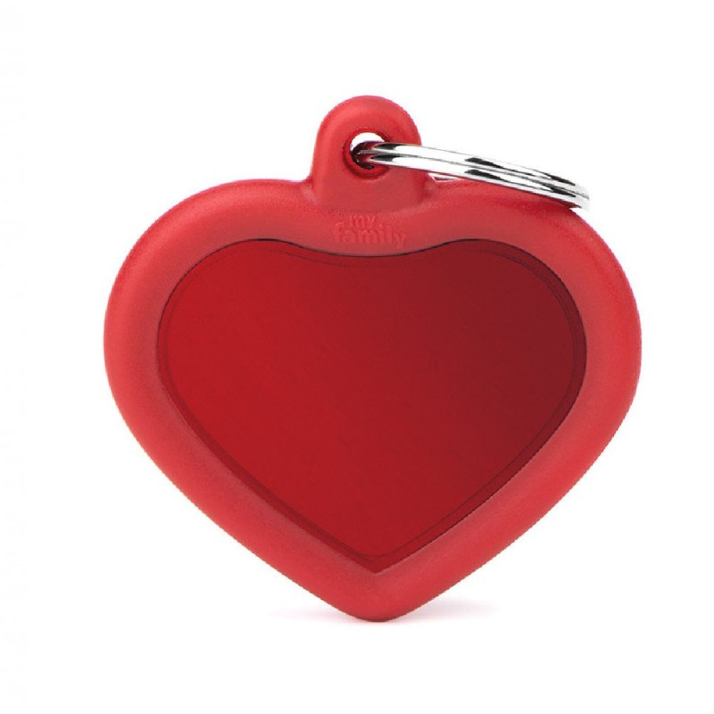 My Family Aluminio Red Heart Whit Red Rubber My Family - 1