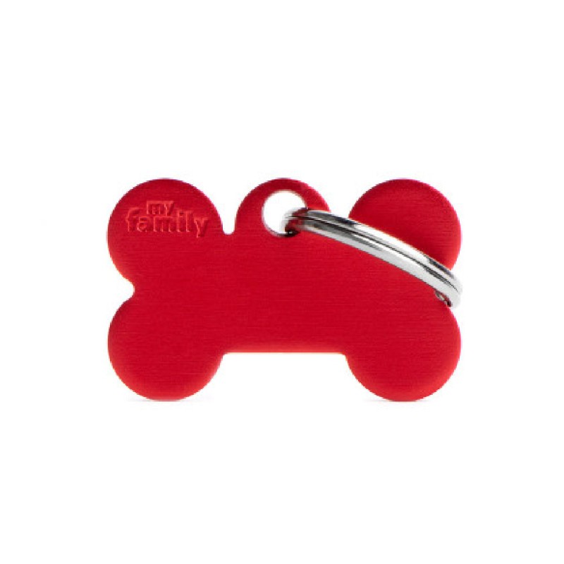 My Family Small Bone Aluminum Red My Family - 1