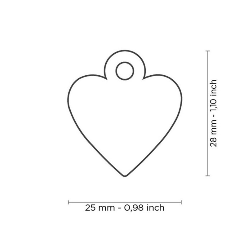 My Family Small Heart Aluminum Pink My Family - 2