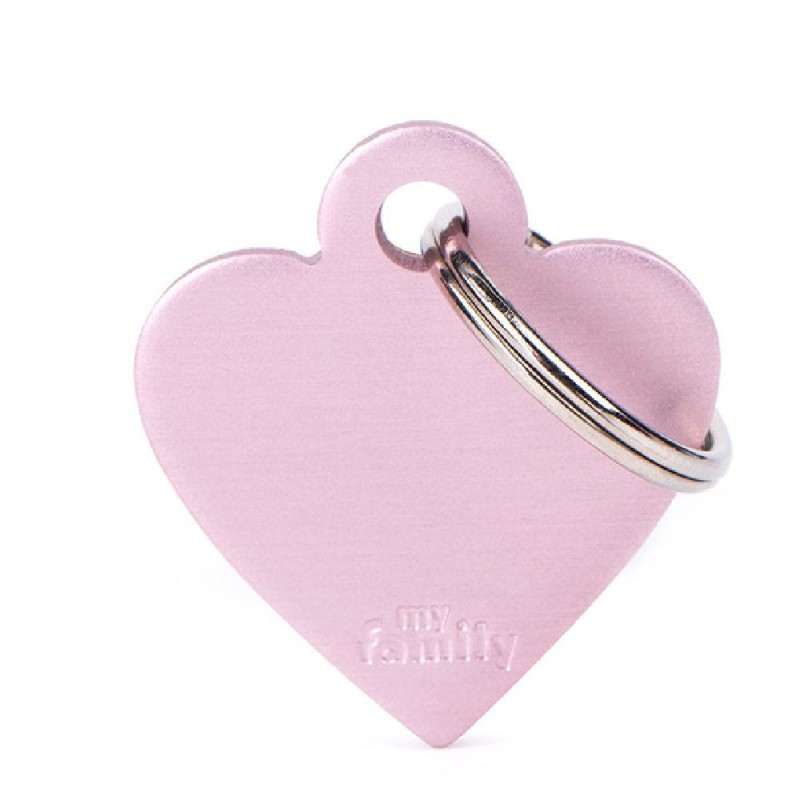 My Family Small Heart Aluminum Pink My Family - 1