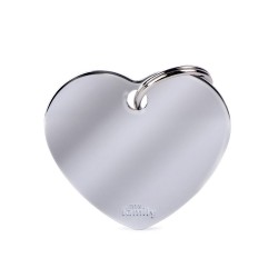 My Family Big Heart Chromed Brass My Family - 1