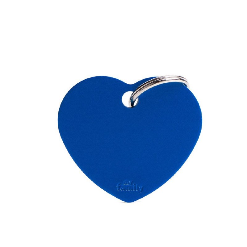 My Family Big Heart Aluminum Blue My Family - 1