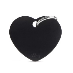 My Family Big Heart Aluminum Black My Family - 1