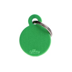 My Family  Small Round Aluminum Green My Family - 1
