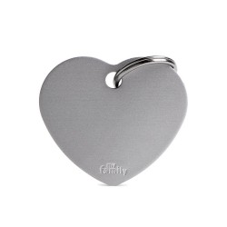 My Family Big Heart Aluminum Grey My Family - 2