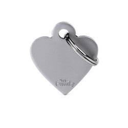 My Family  Small Heart Aluminum Grey My Family - 2