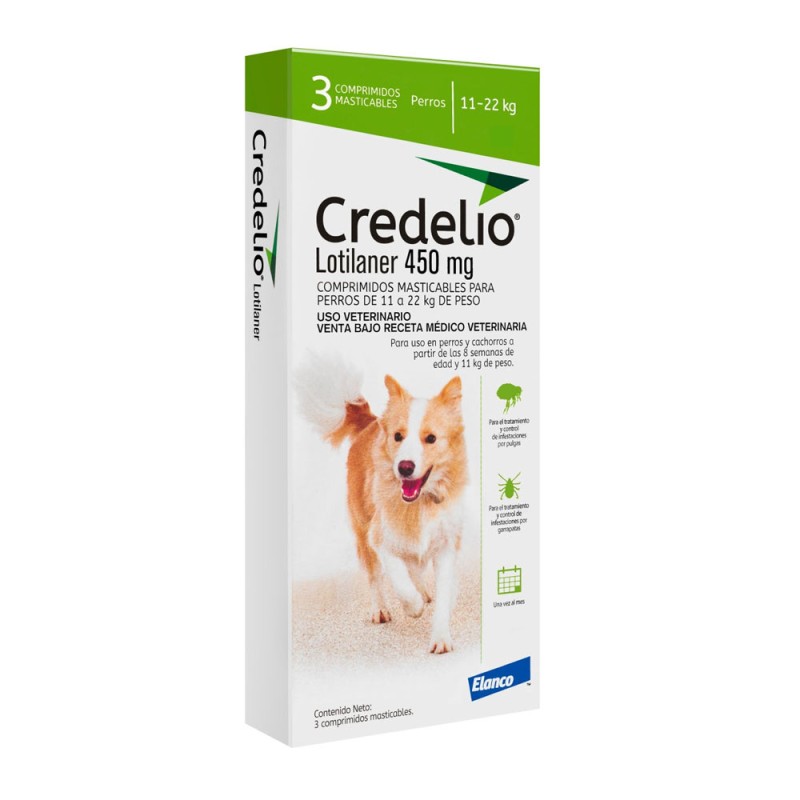 Credelio 450mg para perros 11 a 22Kg x 3 Tab CREDELIO - 1