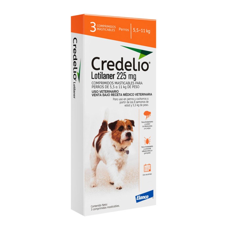 Credelio 225mg para perros 5.5 a 11kg x 3 Tab CREDELIO - 1