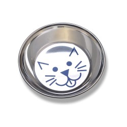 Vanness Plato de acero inoxidable decorado estilo platillo para gatitos Vanness - 1