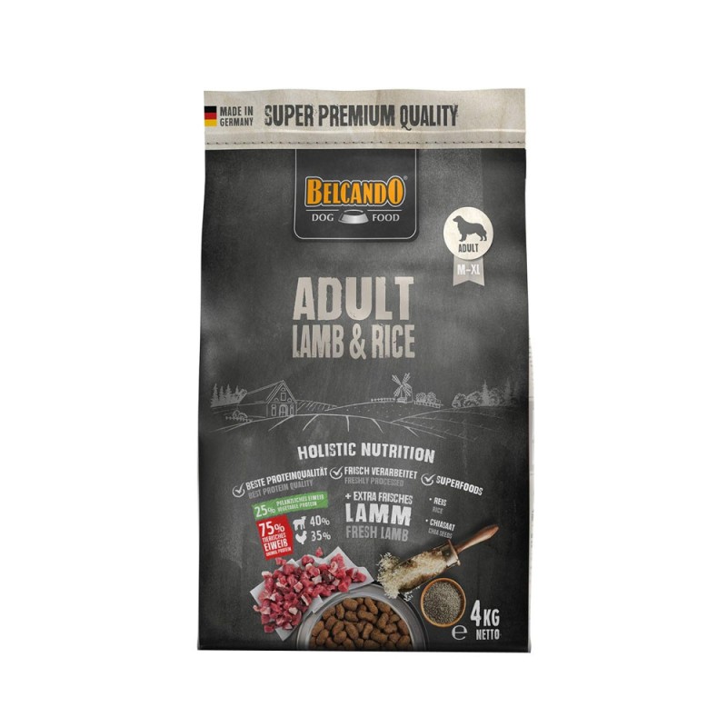 Belcando Perros Adultos Sabor Cordero y Arroz 4 kg Belcando - 1