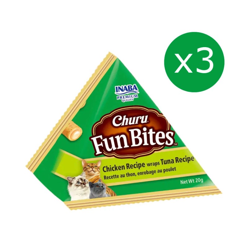 Snack Churu Fun Bites Pollo y Atún para Gatos en Patmo Pet