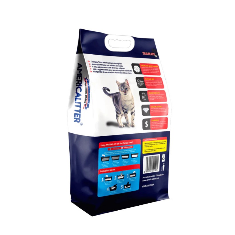 America Litter Clean Paws 15 Kg| Arena Aglomerante gatos | Patmo Pet