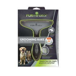Furminator Cepillo Rastrillo Desenredante Perro y Gato con pelo Largo