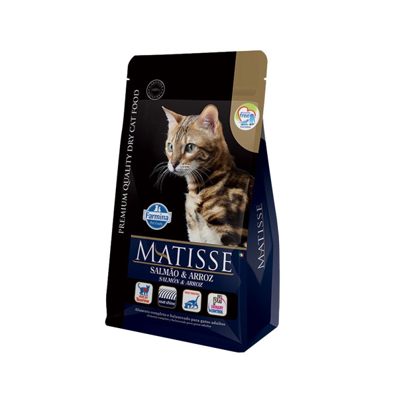 Alimento Matisse para Gatos Adultos Salmón y Arroz 7.5 Kg