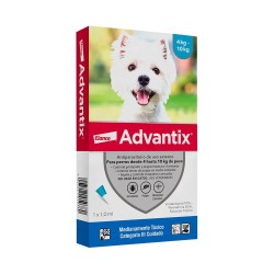 Pipeta Antipulgas Advantix para Perros de 4 a 10Kg