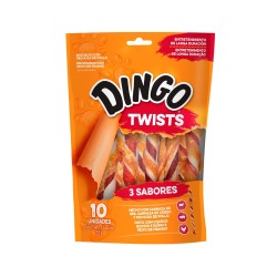 Dingo Twist Snack Golosina para Perros Triple sabor x10 und