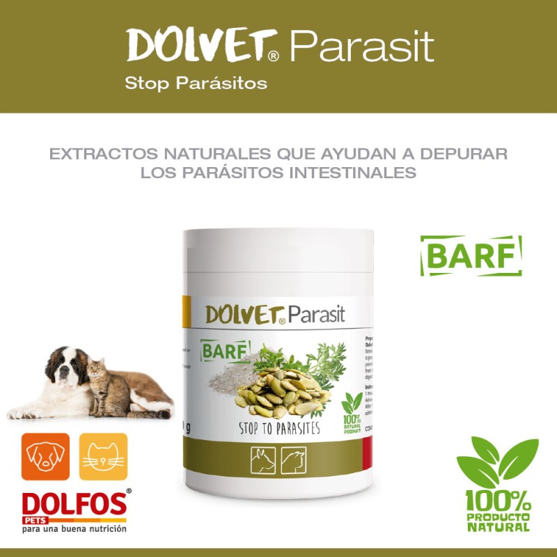 Suplemento Antiparasitario para Mascotas Dolvet Parasit 70gr