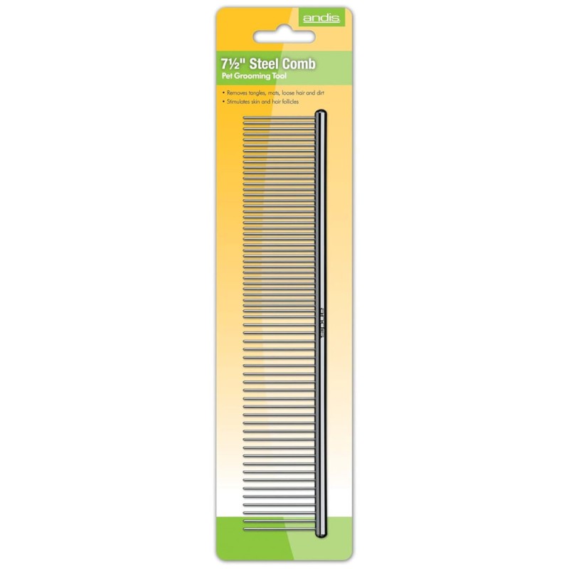 Andis 65730 Peine Profesional Acero 190mm para Acicalamiento Eficiente