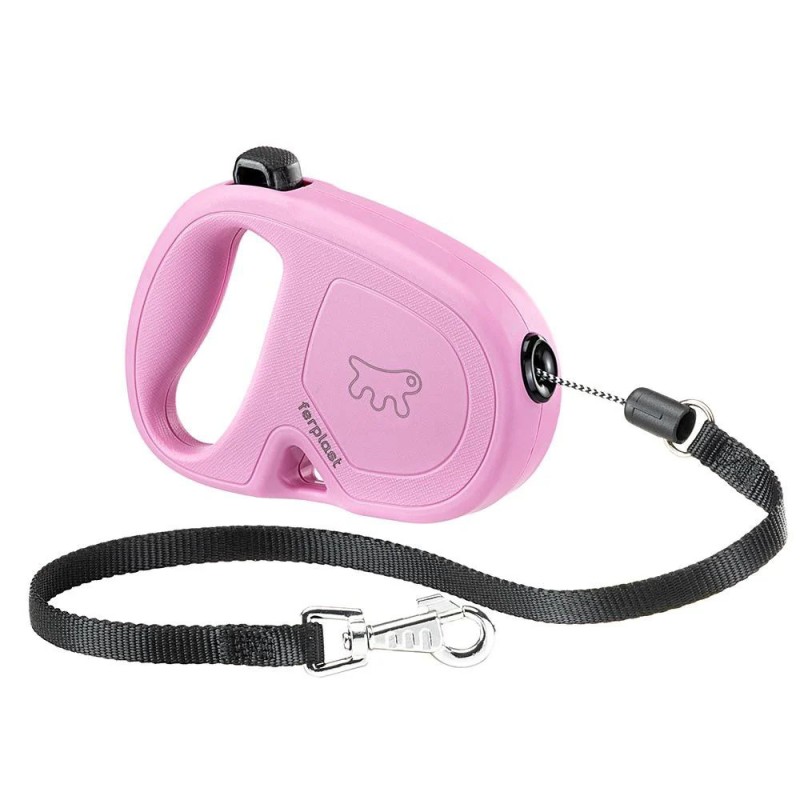 FERPLAST Correa Retráctil para Paseo Flippy One Talla S Rosada