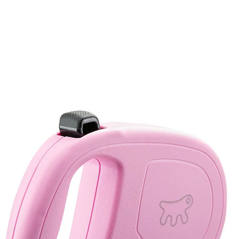 FERPLAST Correa Retráctil para Paseo Flippy One Talla S Rosada