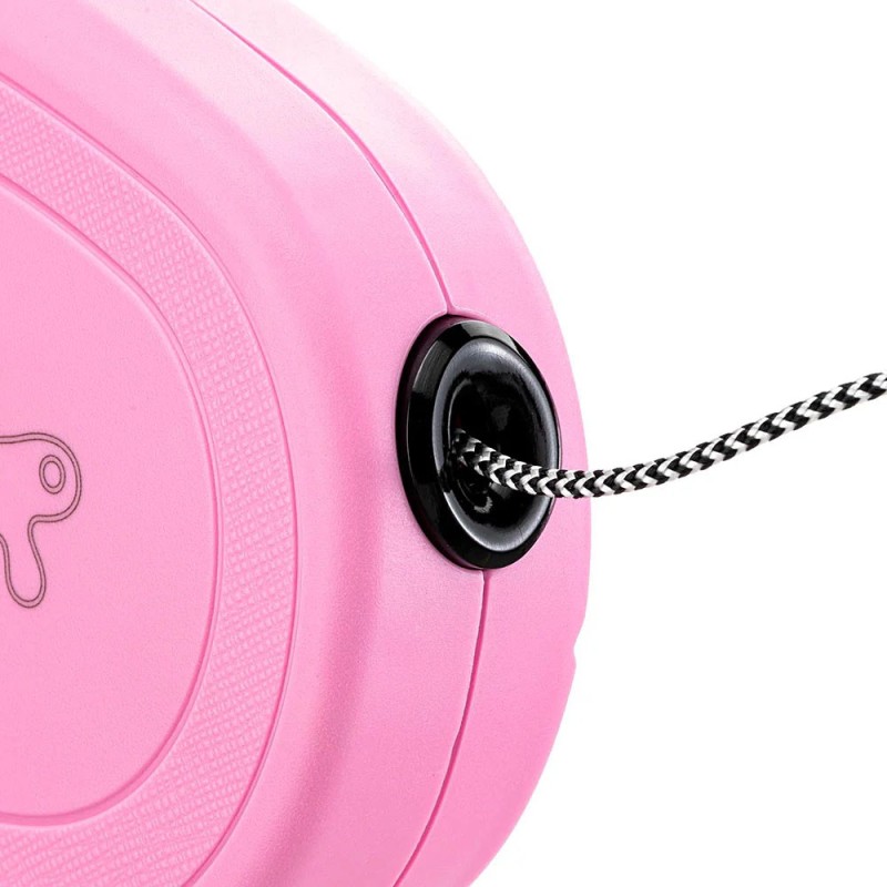 FERPLAST Correa Retráctil para Paseo Flippy One Talla S Rosada