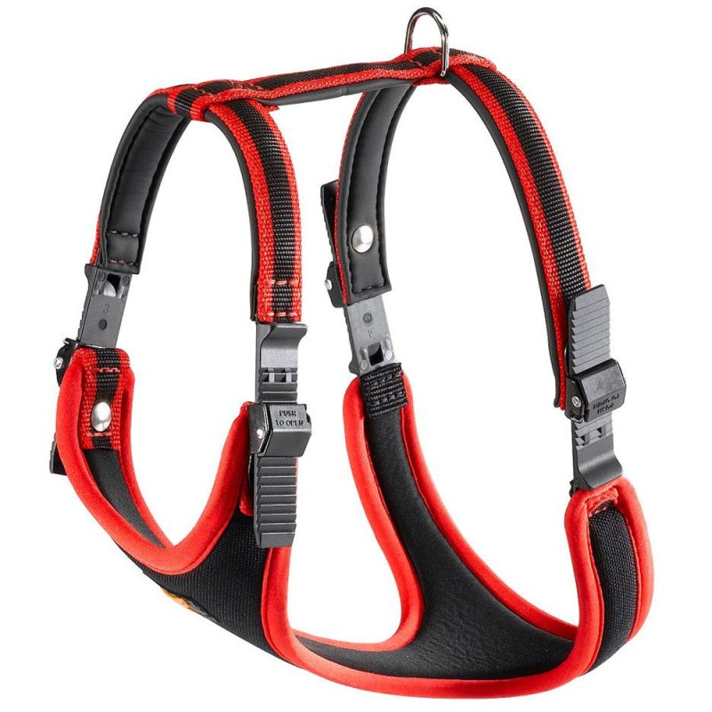 Ferplast Arnés Ergocomfort Rojo Ajustable con Acolchado Suave Talla S