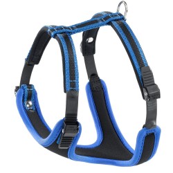 Ferplast Arnés Ergocomfort Azul Ajustable con Acolchado Suave Talla M