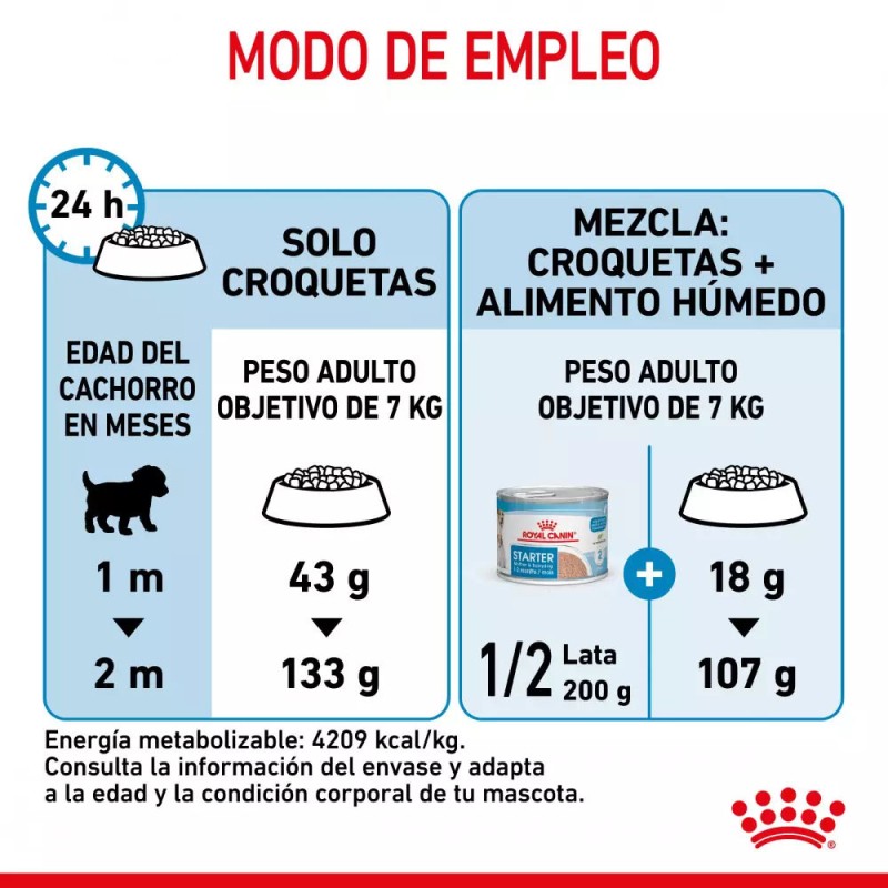 Alimento Royal Canin SHN Mini Starter Mother & Babydog 4Kg