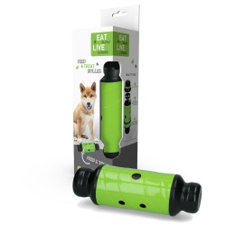 EAT Slow Live Longer Juguete para premios perros Large Verde