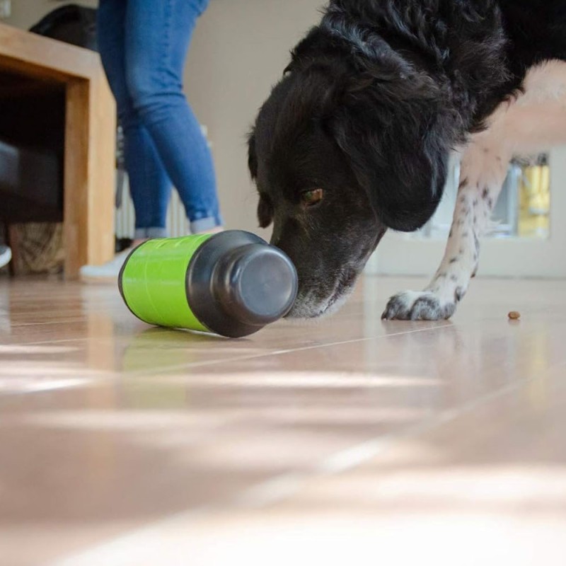 EAT Slow Live Longer Juguete para premios perros Large Verde