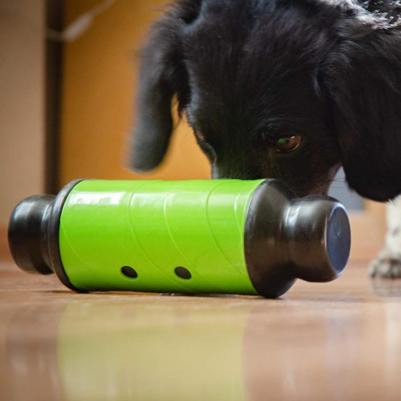 EAT Slow Live Longer Juguete para premios perros Large Verde
